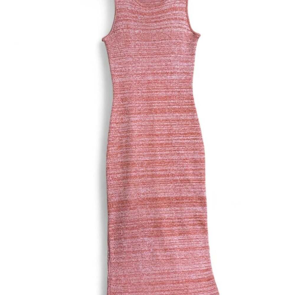 Juniper Blu Coral Marled Knit Maxi Dress Size Small - Picture 2 of 8